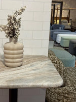 Hartley Sawar Marble Restaurant Table with Metal Legs - Small thumbnail 5