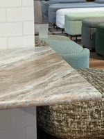 Dalton Sawar Marble Restaurant Table with Metal Legs - Large thumbnail 6
