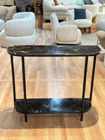 Hugo 2-Tier Marble Console Table with Metal thumbnail 6