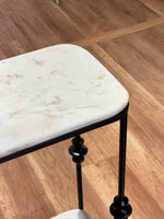 Hugo 2-Tier Marble Console Table with Metal thumbnail 9