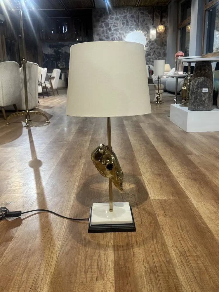 Jain Gold Table Lamp real view 1
