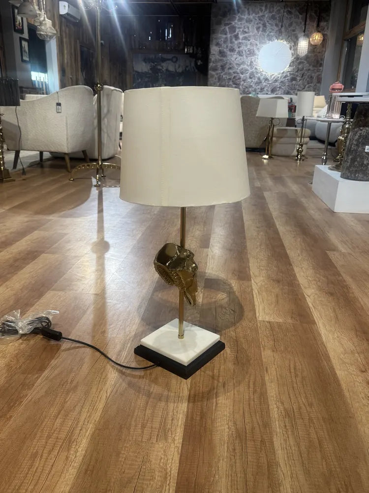 Jain Gold Table Lamp real view 4