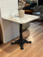 Hartley Sawar Marble Restaurant Table with Metal Legs - Medium thumbnail 4
